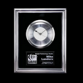 Chrome & Glass Rosemeade Wall Plaque Clock